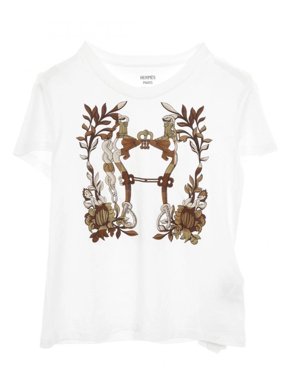 Hermès White Graphic Tshirt Cavaliers